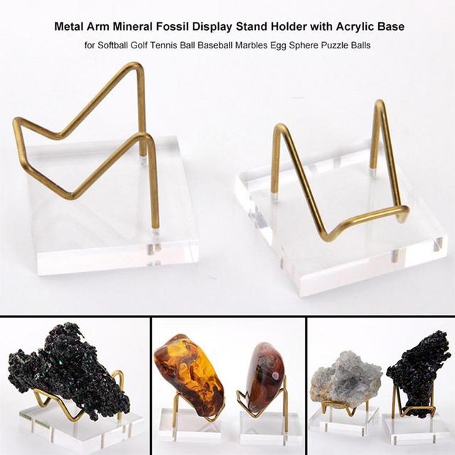 Metal Arm Mineral Stand Display Holder Rack Acrylic Support Base For  Crystal Collectible Small Easel Stand For Display Crystal - AliExpress